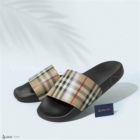 burberry vintage check slide|burberry check high top sneakers.